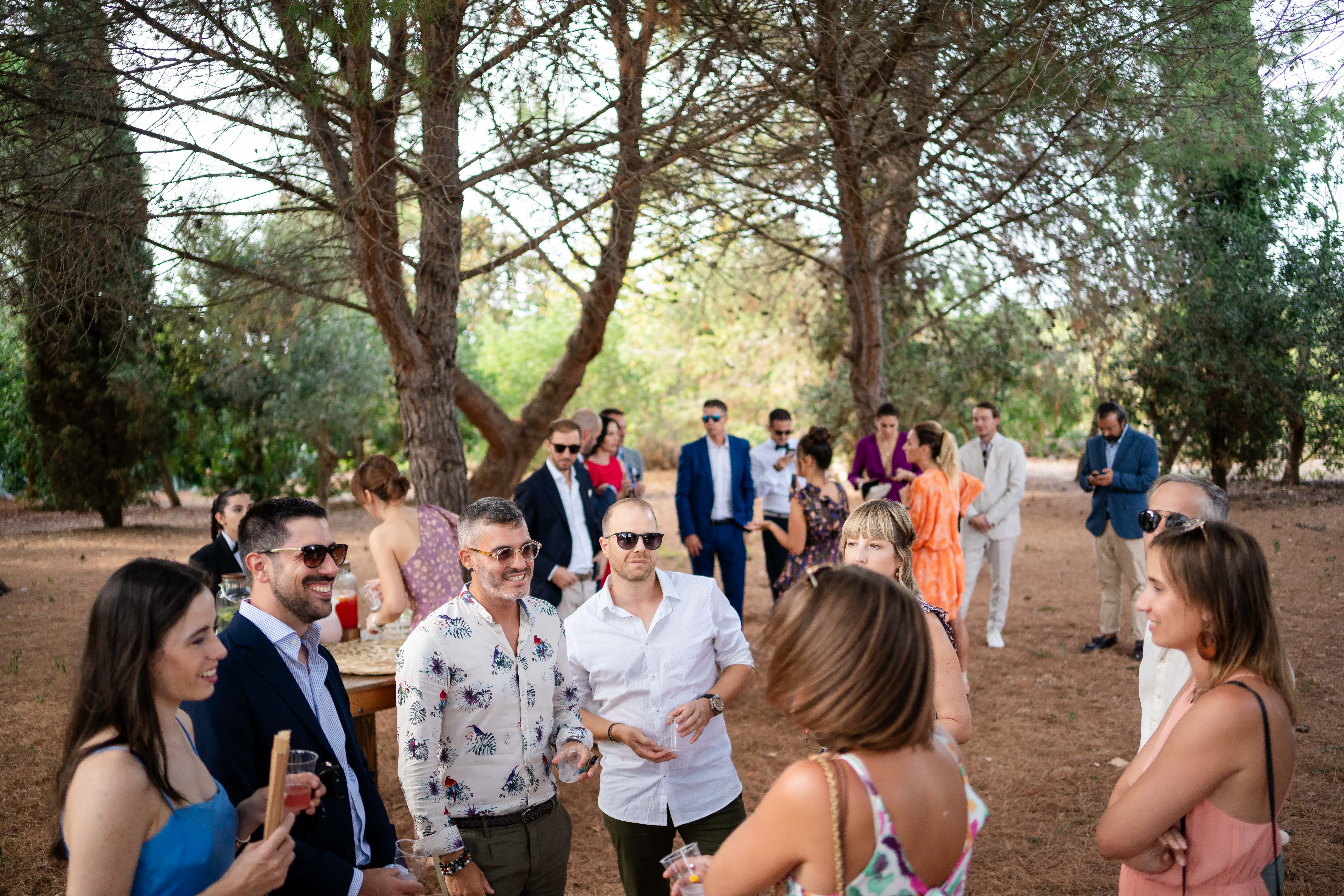 Ceremony in the olive garden