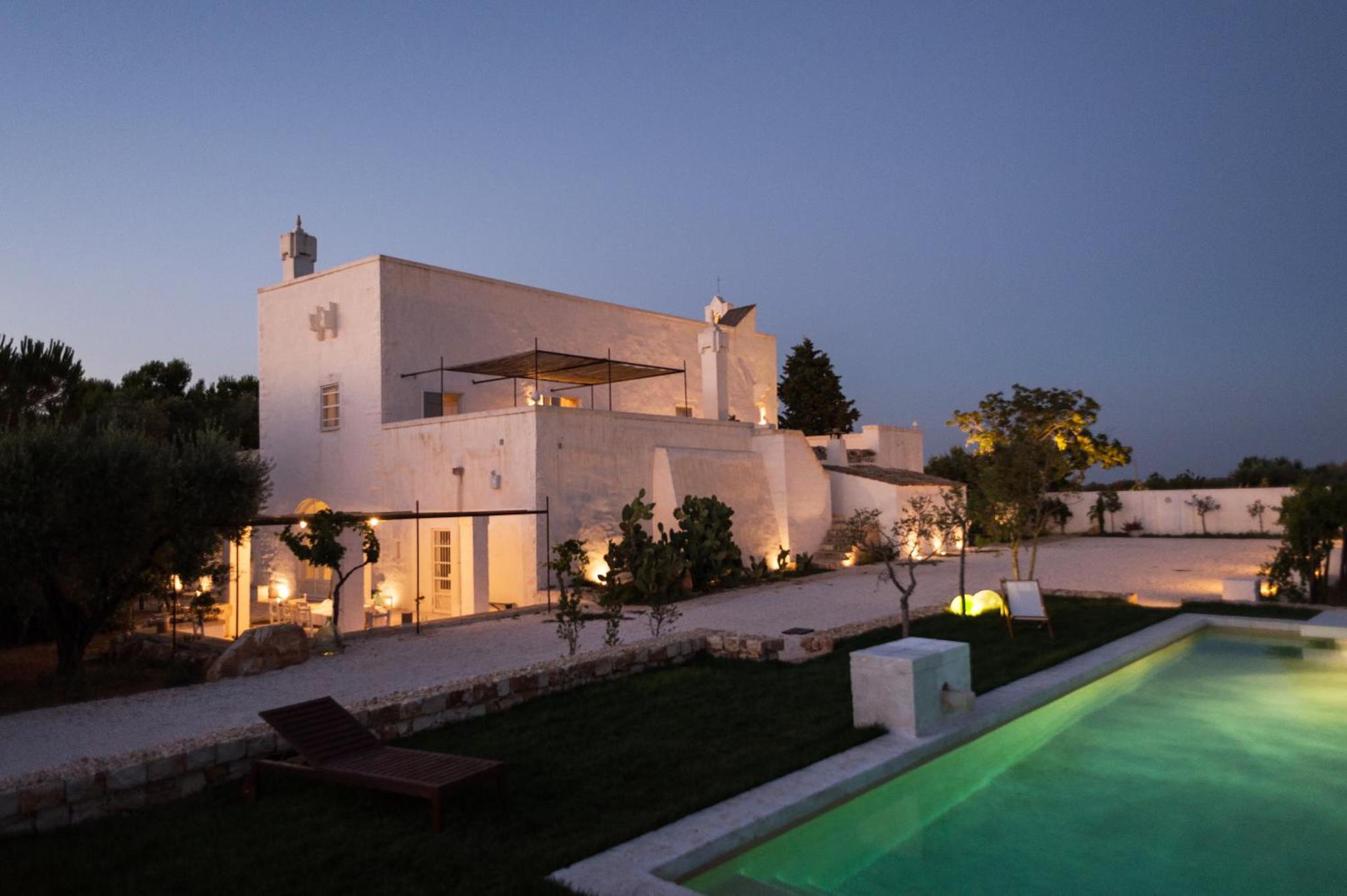 The masseria at dusk
