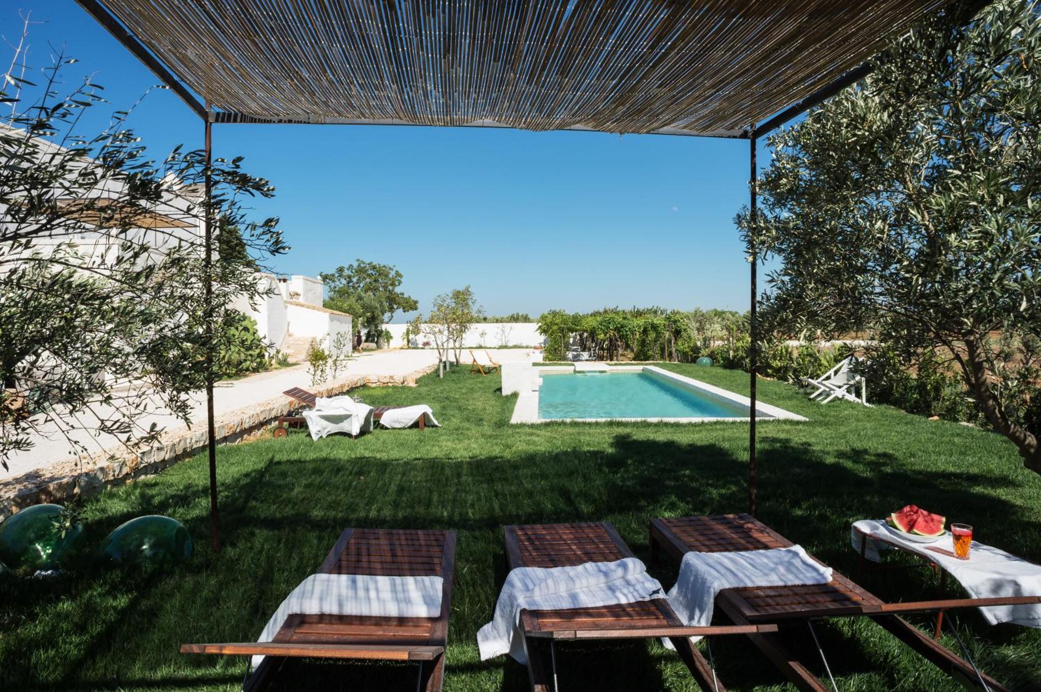 The pool and pergola